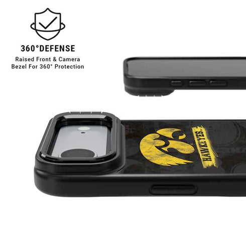 University of Iowa Hawkeyes Distressed Logo iPhone 17 Air Kickstand Case