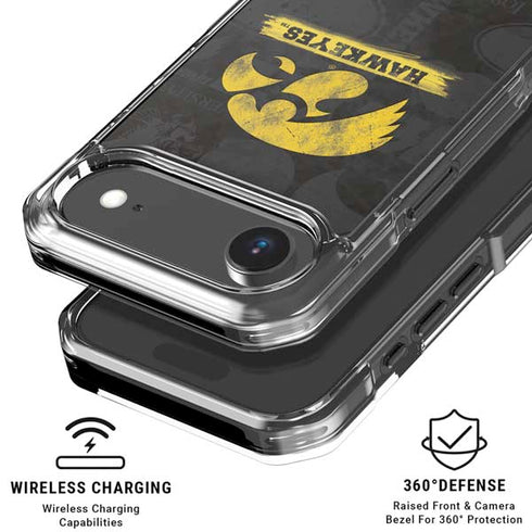 University of Iowa Hawkeyes Distressed Logo iPhone 17 Air MagSafe Case