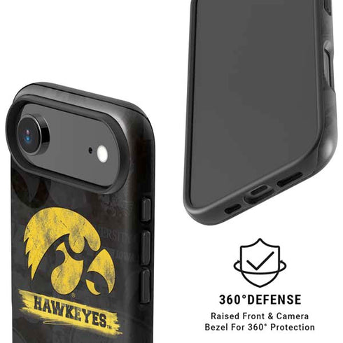 University of Iowa Hawkeyes Distressed Logo iPhone 17 Air Magsafe Impact Case
