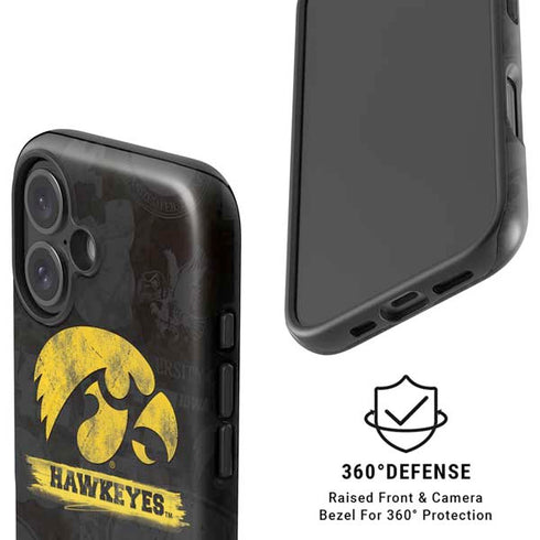 University of Iowa Hawkeyes Distressed Logo iPhone 17 Magsafe Impact Case