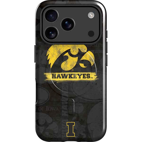 University of Iowa Hawkeyes Distressed Logo iPhone 17 Pro Magsafe Impact Case