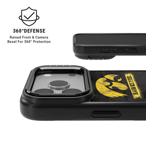 University of Iowa Hawkeyes Distressed Logo iPhone 17 Pro Max Kickstand Case