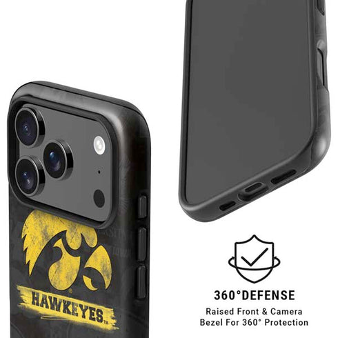 University of Iowa Hawkeyes Distressed Logo iPhone 17 Pro Max Magsafe Impact Case