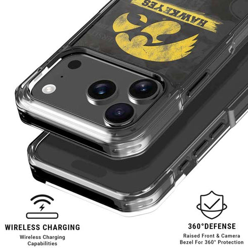 University of Iowa Hawkeyes Distressed Logo iPhone 18 Pro Clear Case