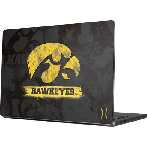 University of Iowa Hawkeyes Distressed Logo Apple MacBook Pro 14-inch Skin