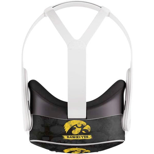 University of Iowa Hawkeyes Distressed Logo Meta Quest 3S Skin