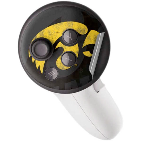 University of Iowa Hawkeyes Distressed Logo Meta Quest 3S Skin