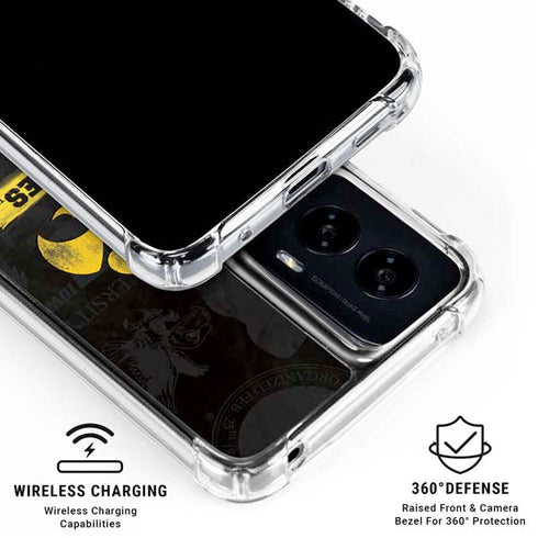 University of Iowa Hawkeyes Distressed Logo Moto G Power 5G (2024) Clear Case