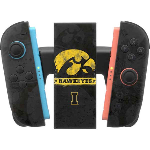 University of Iowa Hawkeyes Distressed Logo Nintendo Switch 2 (2025) Joy-Con Controller Skin