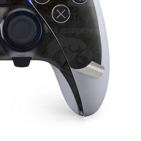 University of Iowa Hawkeyes Distressed Logo PS5 DualSense Edge Pro Controller Skin