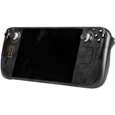 University of Iowa Hawkeyes Distressed Logo Steam Deck Handheld Gaming Computer OLED Skin