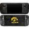 University of Iowa Hawkeyes Distressed Logo Steam Deck Handheld Gaming Computer Skin