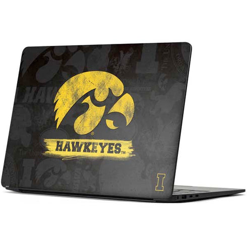 University of Iowa Hawkeyes Distressed Logo Surface Laptop 7 13.8in Skin