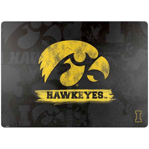 University of Iowa Hawkeyes Distressed Logo Surface Laptop 7 13.8in Skin