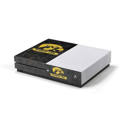 University of Iowa Hawkeyes Distressed Logo Xbox One Skins
