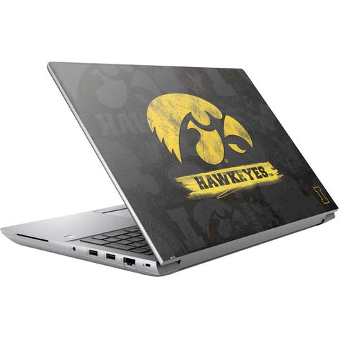 University of Iowa Hawkeyes Distressed Logo HP ZBook Fury 16 G10 Skin