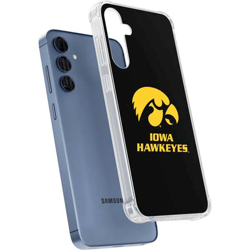University of Iowa Hawkeyes Galaxy A55 5G Clear Case