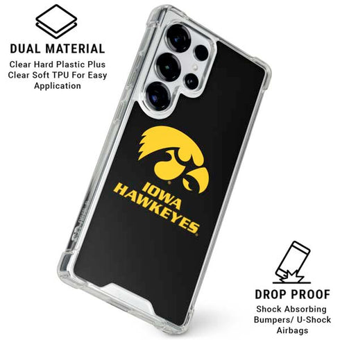 University of Iowa Hawkeyes Galaxy S25 Ultra Clear Case