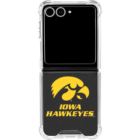 University of Iowa Hawkeyes Galaxy Z Flip7 Clear Case