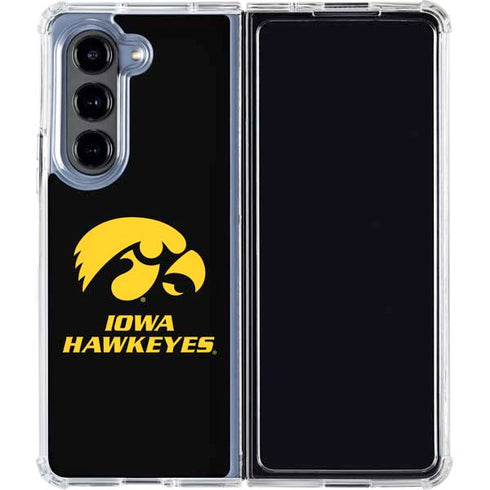University of Iowa Hawkeyes Galaxy Z Fold5 5G Clear Case