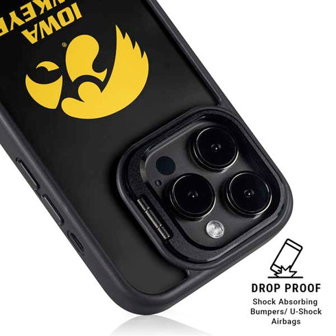 University of Iowa Hawkeyes iPhone 15 Pro Max Kickstand Case