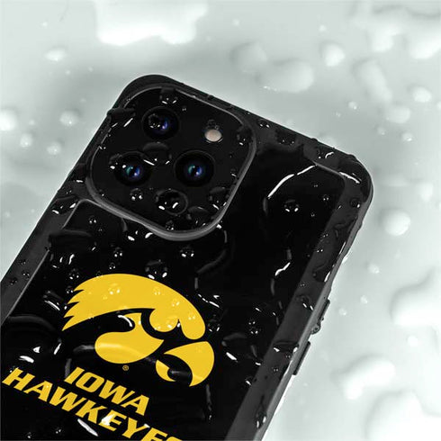 University of Iowa Hawkeyes iPhone 15 Pro Waterproof Case