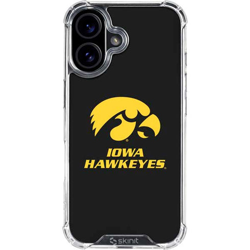 University of Iowa Hawkeyes iPhone 16 Plus Clear Case