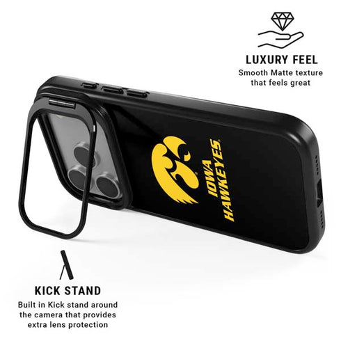 University of Iowa Hawkeyes iPhone 17 Pro Kickstand Case