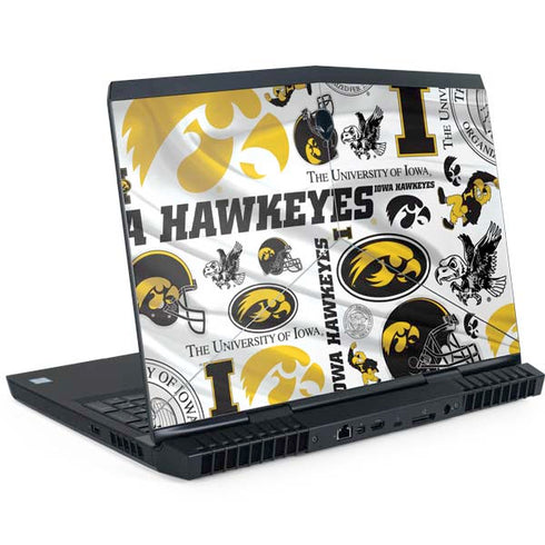 University of Iowa Hawkeyes Pattern Dell Alienware Skin