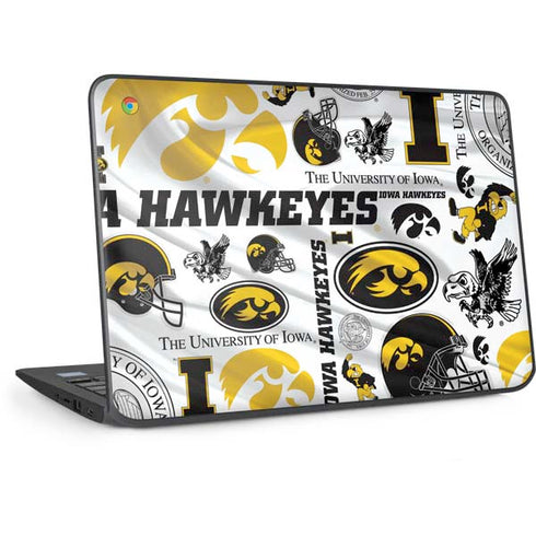University of Iowa Hawkeyes Pattern HP Chromebook Skin