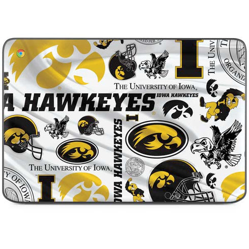University of Iowa Hawkeyes Pattern HP Chromebook Skin