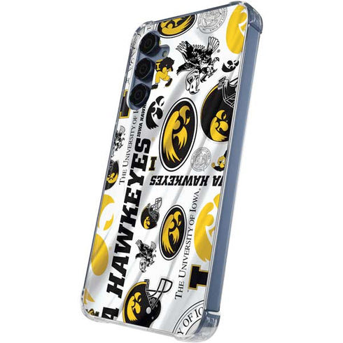 University of Iowa Hawkeyes Pattern Galaxy A55 5G Clear Case