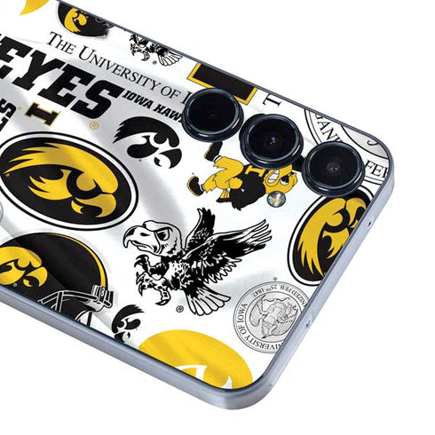 University of Iowa Hawkeyes Pattern Galaxy A55 5G Skin