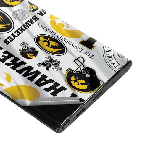University of Iowa Hawkeyes Pattern Galaxy Note 10 Plus Skin