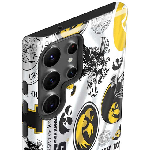 University of Iowa Hawkeyes Pattern Galaxy S23 Ultra Pro Case