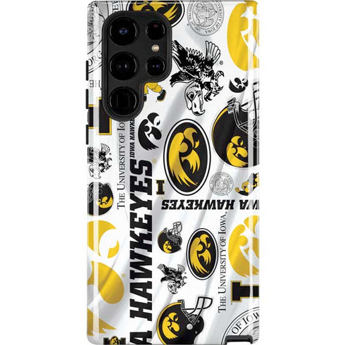 University of Iowa Hawkeyes Pattern Galaxy Cases