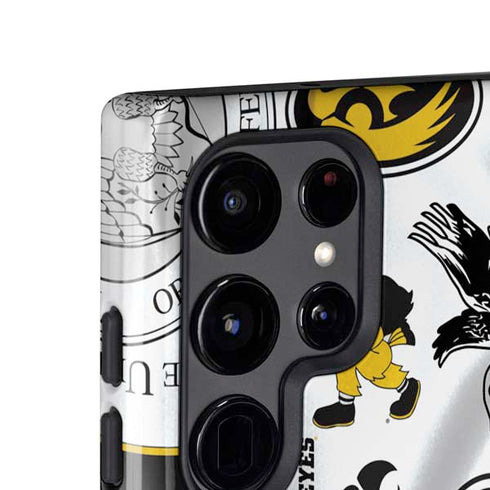 University of Iowa Hawkeyes Pattern Galaxy S25 Ultra Impact Case