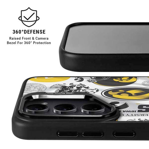 University of Iowa Hawkeyes Pattern Galaxy S25 Ultra Kickstand Case