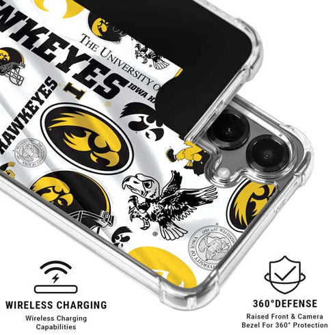 University of Iowa Hawkeyes Pattern Galaxy S26 Clear Case