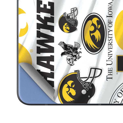 University of Iowa Hawkeyes Pattern Galaxy Z Fold5 5G Skin