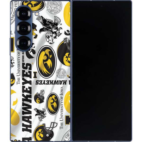 University of Iowa Hawkeyes Pattern Galaxy Z Fold6 Skin