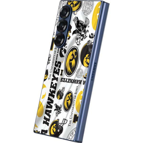 University of Iowa Hawkeyes Pattern Galaxy Z Fold6 Skin