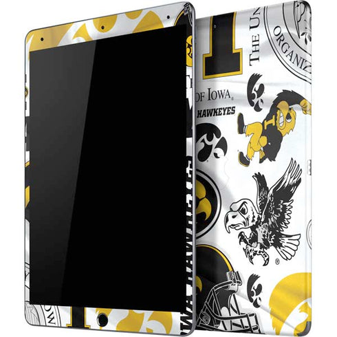 University of Iowa Hawkeyes Pattern iPad Skins
