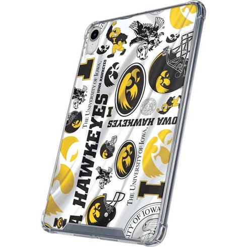 University of Iowa Hawkeyes Pattern iPad 11th Gen (2025) Clear Case