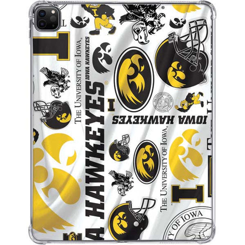 University of Iowa Hawkeyes Pattern iPad Pro 11in (2024) Clear Case