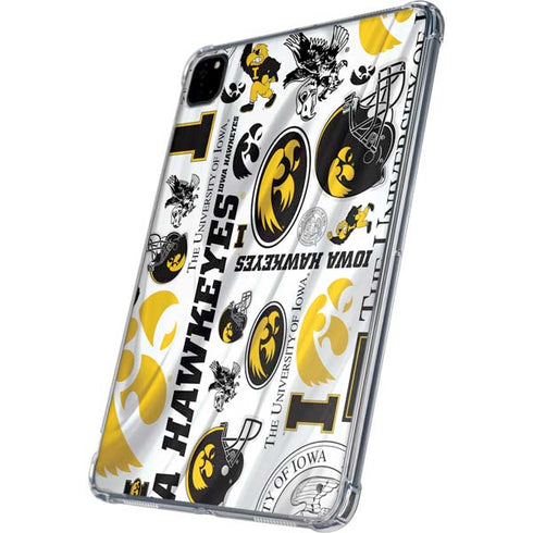 University of Iowa Hawkeyes Pattern iPad Pro 11in (2024) Clear Case