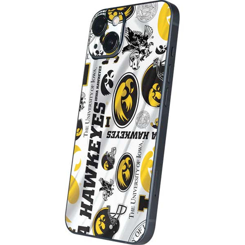 University of Iowa Hawkeyes Pattern iPhone 15 Skin