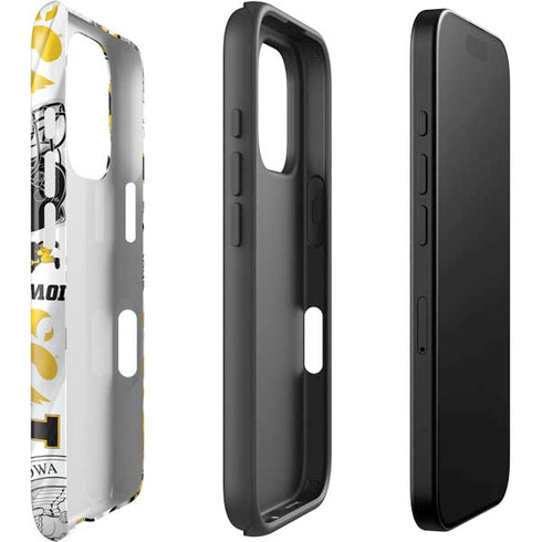 University of Iowa Hawkeyes Pattern iPhone 16 Pro Impact Case