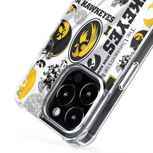 University of Iowa Hawkeyes Pattern iPhone 16 Pro MagSafe Case