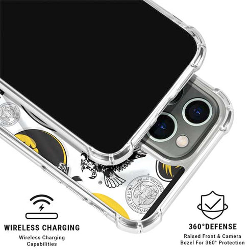 University of Iowa Hawkeyes Pattern iPhone 16 Pro Max Clear Case